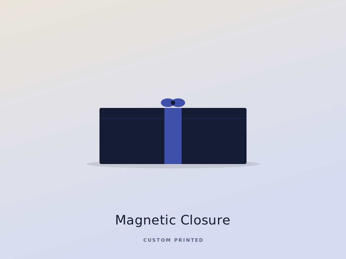 Collapsible magnetic closure boxes
