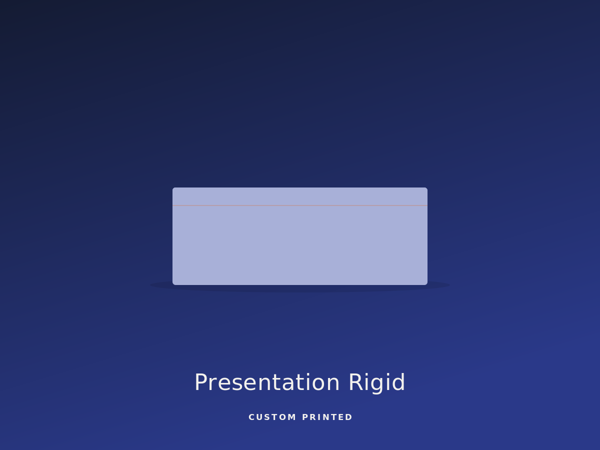 Presentation rigid boxes